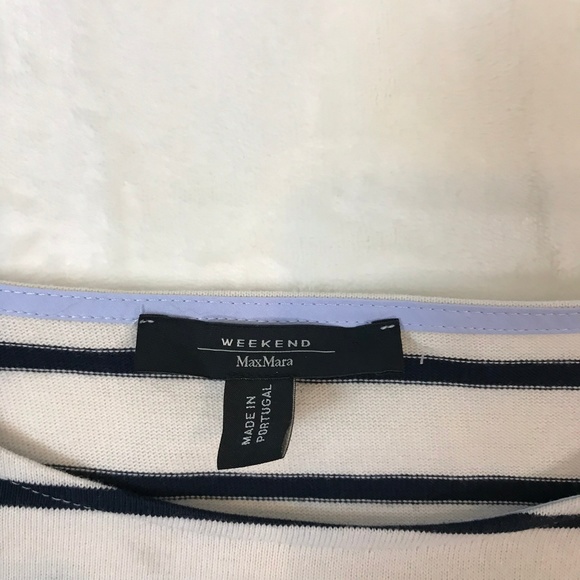 Max Mara Weekend Navy and White Striped Top S - Picture 2 of 4